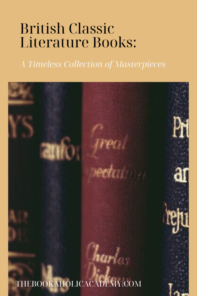 British Classic Literature Books Pinterest Pin