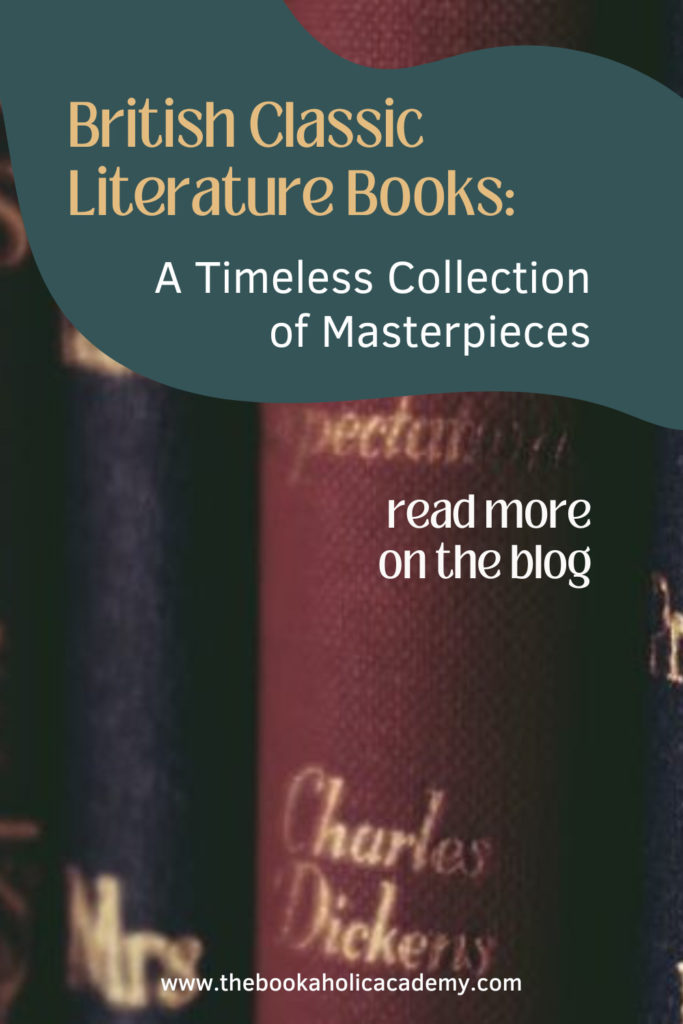 British Classic Literature Books Pinterest Pin