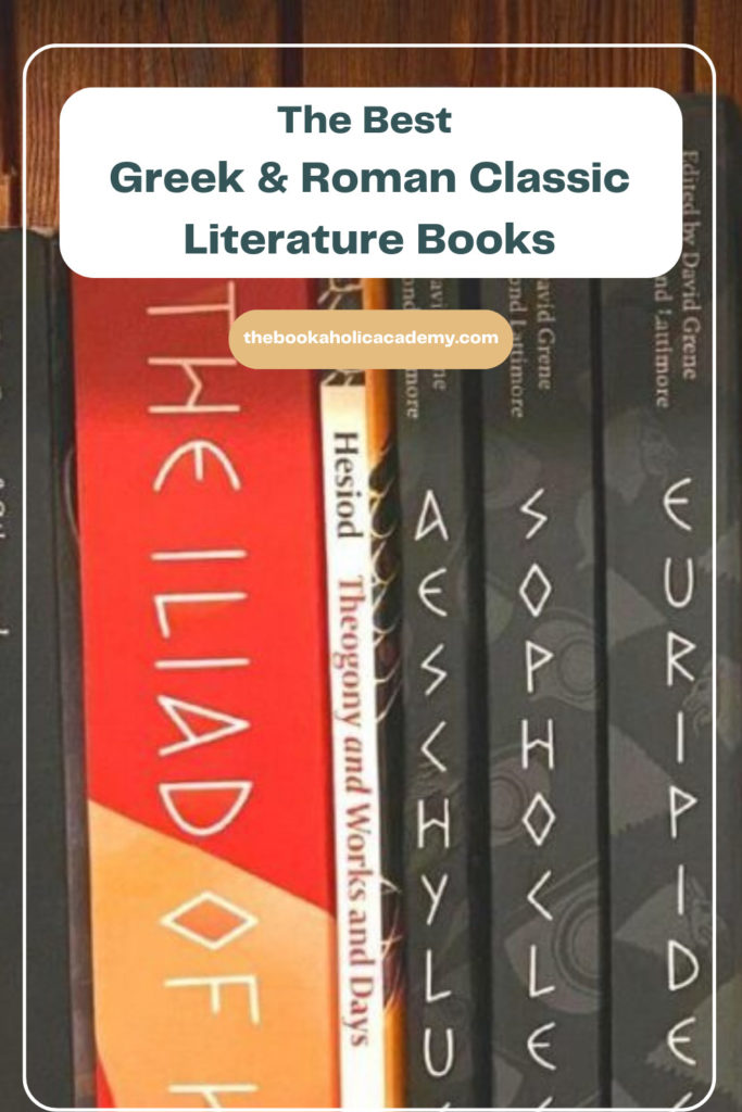 The Best Greek and Roman Classic Literature Books - Pinterest Pin