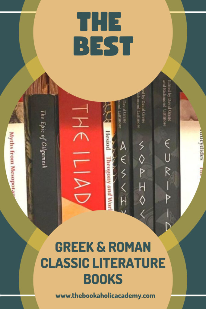 The Best Greek and Roman Classic Literature Books - Pinterest Pin