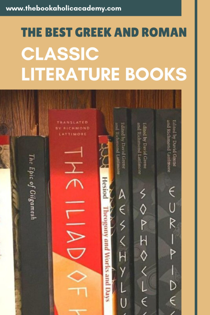 The Best Greek and Roman Classic Literature Books - Pinterest Pin