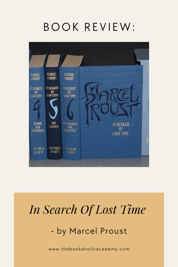 In Search Of Lost Time by Marcel Proust - Pinterest Pin