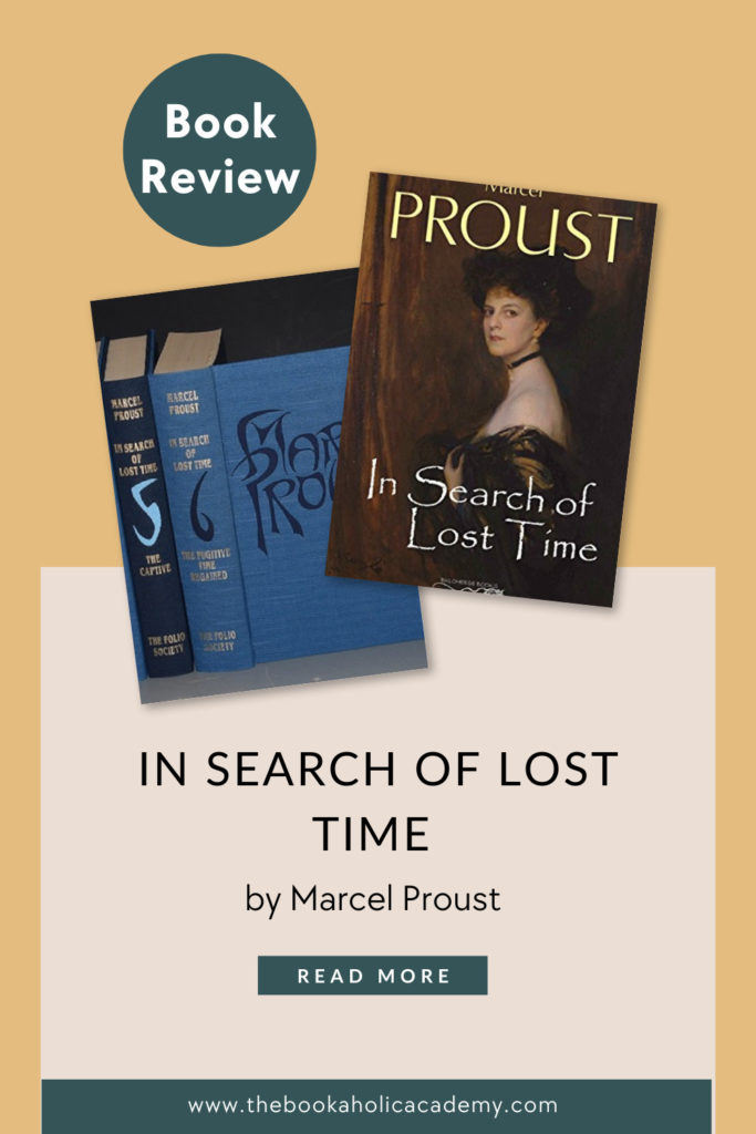 In Search Of Lost Time by Marcel Proust - Pinterest Pin