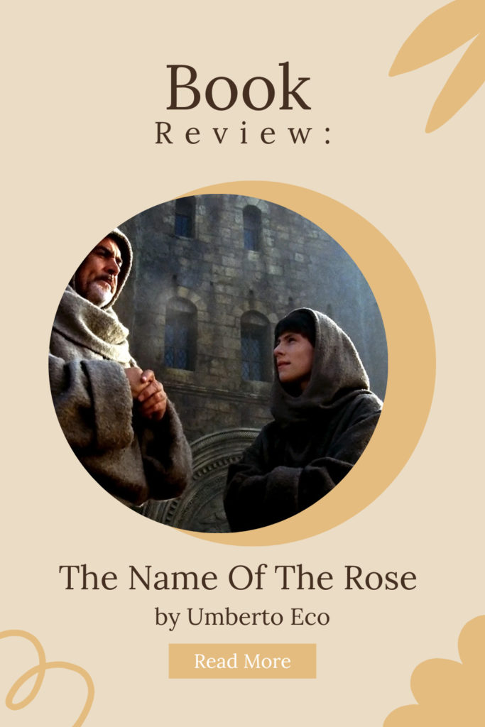 Review: The Name Of The Rose by Umberto Eco - Pinterest Pin