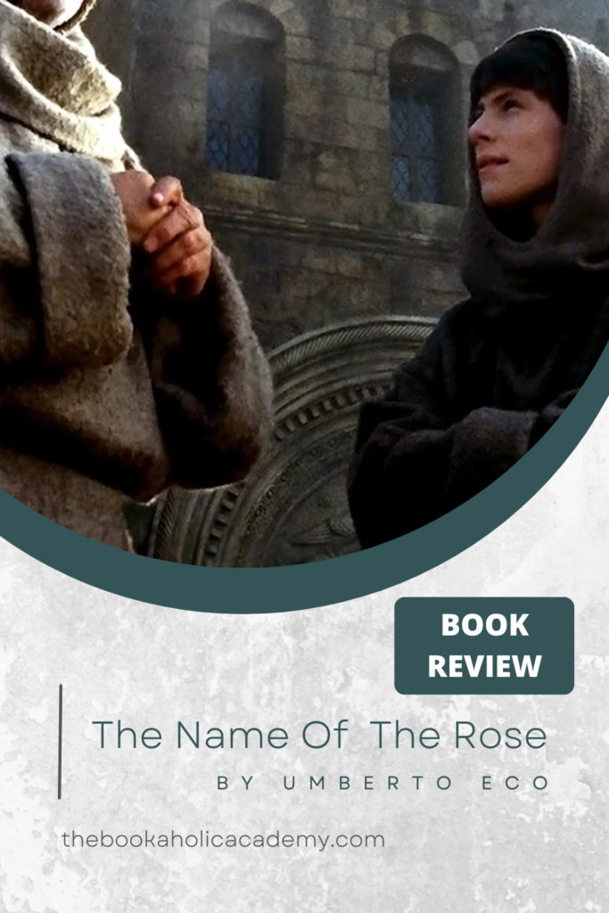 Review: The Name Of The Rose by Umberto Eco - Pinterest Pin