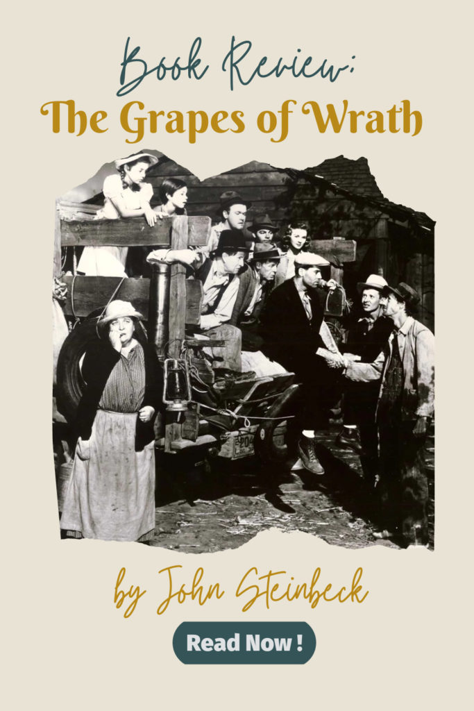 Review: The Grapes of Wrath by John Steinbeck - Pinterest Pin