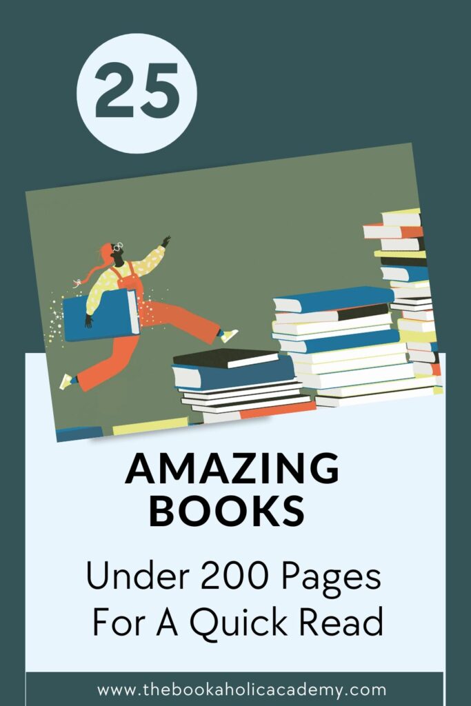 25 Awesome Books Under 200 Pages For A Quick Read - Pinterest Pin